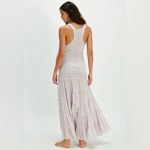 NWT Free People Noteworthy Maxi Slip in lilac marble - S